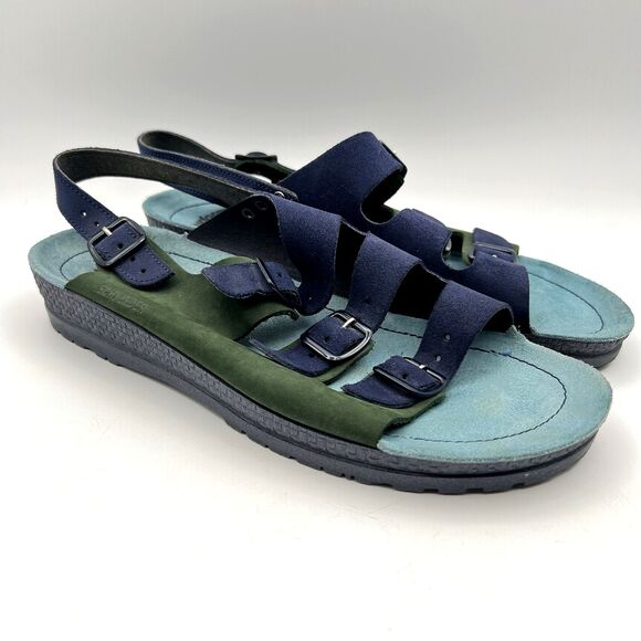 Naturform Comfort Sole Rohde Sandals Tri-Color Suede German Orthopedic Sz 41 - Picture 3 of 10